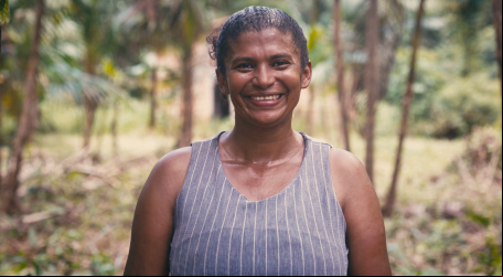 Retrato de agricultora na Amazônia